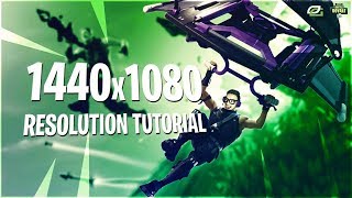 Fortnite Stretched Resolution Tutorial 1440x1080 Fortnite Tips [upl. by Yemiaj361]