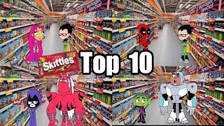 Skittles Meme Top Ten Robin Batman Deadpool Beast boy Meme [upl. by Iglesias]