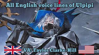 Arknights Ulpianus EN voice lines [upl. by Nahgeam]