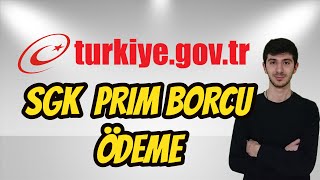 SGK 4A Prim Borcu Ödeme  EDevlet [upl. by Fahland]