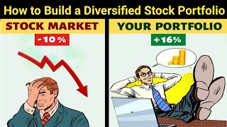 Portfolio Ko diversify Kaise Kare  How to Build a Diversified Stock portfolio  stockmarket [upl. by Devlin]