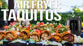 Air Fried Chicken Taquitos Rolled Tacos  SAM THE COOKING GUY 4K [upl. by Adnertal]