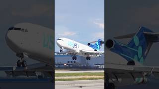 USA Jet Boeing 727200F Departing Hamilton Airport shorts [upl. by Clarice]