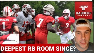 Deepest Wisconsin RB depth chart in a long time we talk Mellusi Walker Jones Dupree and Acker [upl. by Garth]