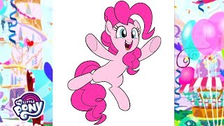 Friendship is Magic  How To Draw Pinkie Pie Official Clip [upl. by Alletsyrc]