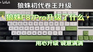 【键盘体验】狼蛛F87Pro拆解与升级点分解卷王卷自己狼蛛真的有听取用户的意见！ [upl. by Suqram]