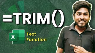 TRIM Function In Excel 💥🔥  Text Function  Rahul Devraj [upl. by Prichard27]