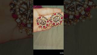 Beautiful pink kundan earrings❤ jewellery song [upl. by Noelc]