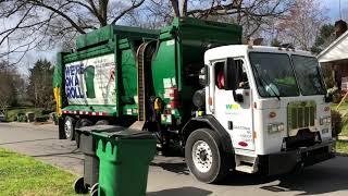 Waste Management Mcneilus ZR Side Loader Garbage Truck [upl. by Rusell877]