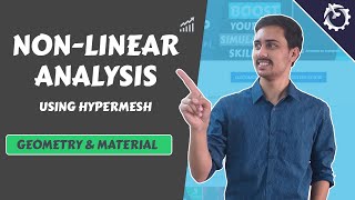 Hypermesh NonLinear Analysis Tutorial Geometry amp Material [upl. by Leuas]