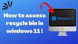 How to access recycle bin on windows 11 EASY 2025 [upl. by Aicina]