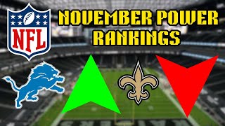 NFL November Power Rankings [upl. by Farhi]