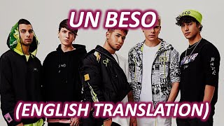 UN BESO CNCO ENGLISH TRANSLATION [upl. by Elo936]