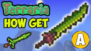 Terraria how to get Blade of Grass EASY  Terraria 1449 Blade of Grass [upl. by Eneleahcim]