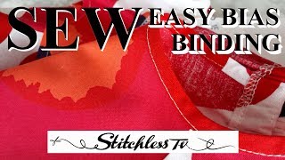 DIY How to sew quick easy bias binding bound seam [upl. by Dustan]