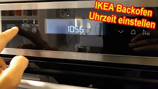 IKEA Backofen Uhr einstellen  Ikea Ofen Herd Kulinarisk Uhrzeit einstellen  umstellen  Anleitung [upl. by Jaddo468]