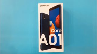 Samsung Galaxy A01 Core Unboxing [upl. by Blase386]