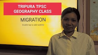 TPSC Geography Class  Topic Migration I School Of Learning Agartala Coaching [upl. by Assetnoc]