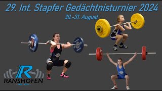 29 Int Stapfer Gedächtnisturnier 2024 Gruppe 2 [upl. by Dnomasor]