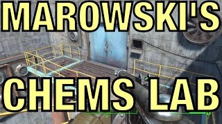 Marowskis Secret Chem Lab And TONS of Aluminum Junk  Fallout 4 Survival 100 [upl. by Soll]