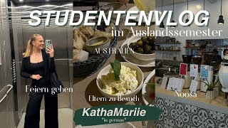 Studentenvlog im Auslandssemester I Australien Parties Noosa Elternbesuch I KathaMariie [upl. by Folsom136]