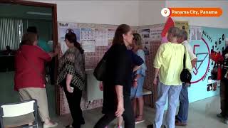 Panamanians vote in general election  REUTERS [upl. by Aihsyn778]