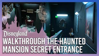 Walkthrough the Haunted Mansion Secret Entrance at Disneyland [upl. by Jessy552]