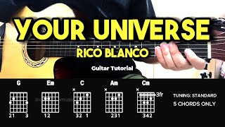 Your Universe  Rico Blanco  Easy Guitar Tutorial For Beginners CHORDS amp LYRICS guitarlesson [upl. by Nino]