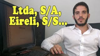 Qual a diferença de Ltda SA Eireli Sociedade Simples e MEI [upl. by Nashner669]