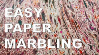 Paper Marbling Tutorial Fun and Easy [upl. by Sewell]