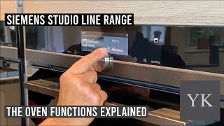 Siemens studio line range  The oven functions explained [upl. by Imuy]