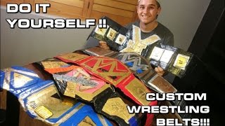 MAKE YOUR OWN DIY CHAMPIONSHIP WRESTLING TITLE BELTS [upl. by Byrle767]