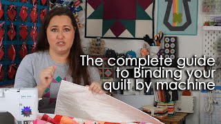 How to Bind a Quilt with a sewing machine [upl. by Yaffit]