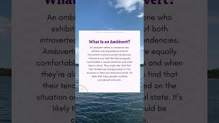 What is an Ambivert [upl. by Korff]