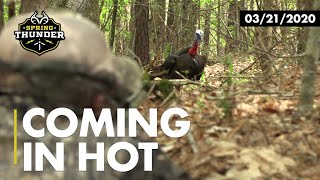 Gobbler Coming in Hot  Mississippi Turkey Hunting  Realtree Spring Thunder [upl. by Gnidleif776]