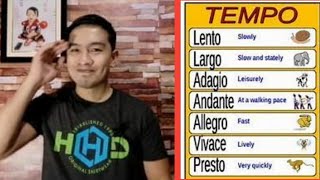 Grade 6 Music Tempo4th Grading Tagalog [upl. by Odelinda]