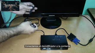 Como convertir monitor VGA en TV con TDT television digital terrestre [upl. by Richers]