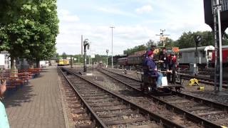 Draisinenfahrt im Bahnmuseum BochumDahlhausen [upl. by Traci]