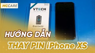 Hướng dẫn thay pin iPhone XS [upl. by Rehpotsirahc661]