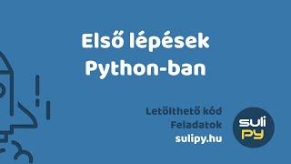 31 Első lépések a Python programozásban Programozás kezdőknek [upl. by Mace431]