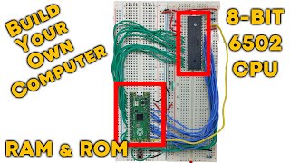 Build Your Own Computer  Emulate RAMROM For A 6502 Using a Raspberry Pi Pico [upl. by Aridan]