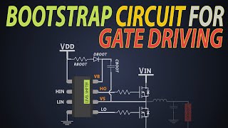 How does a Bootstrap gate driving circuit work Bootstrap MOSFET gate driver technique [upl. by Ettennyl]