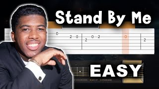 Stand By Me  Ben E King  EASY Guitar tutorial TAB AND CHORDS [upl. by Cedar]