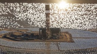 California solar power plants ignite birds midflight [upl. by Angadreme]