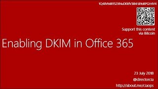 Enabling DKIM in Office 365 [upl. by Griffith]