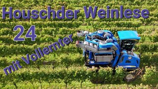 Houschder Weinlese 24 mit Vollernter [upl. by Dreher216]