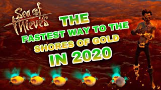 The Fastest Way to get to The Shores of Gold In 2020  Sea of Thieves [upl. by Gilberte429]