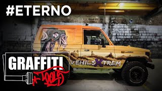 Graffiti en un Coche con Spray Molotow 🎨 Eterno [upl. by Assirol]