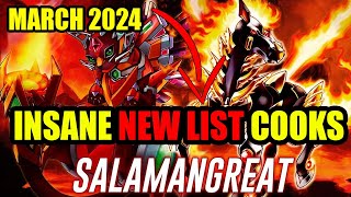 NEW FORMAT LIST Salamangreat Deck Profile  March 2024  YUGIOH [upl. by Capps816]