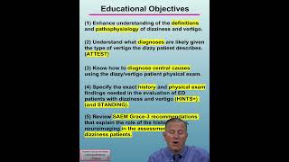 01 What will be learned from this review of the care of ED patients with dizziness and vertigo [upl. by Beatty]